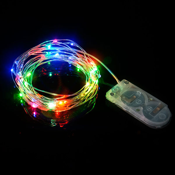 WIRE STRING LIGHTS-MULTI COLOUR 3MTR-1PC